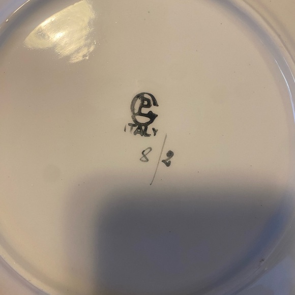 Vintage Hand Painted Fruit Salad Snack Plates Italy Tuscan Summertime Elegant (6 - Picture 9 of 12